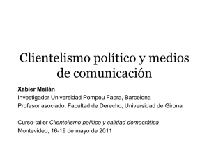 Clientelismo político y medios de comunicación