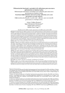 Diferenciación funcional y sociedad civil: reflexiones para una
