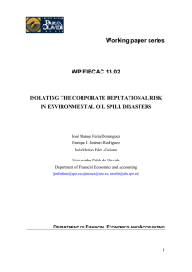 Working paper series WP FIECAC 13.02 ISOLATING THE