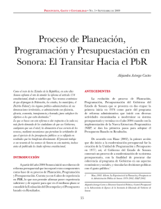 Proceso de Planeación, Programación y Presupuestación en