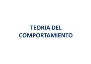 TEORIA DEL COMPORTAMIENTO