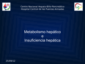 Metabolismo hepático e Insuficiencia hepática