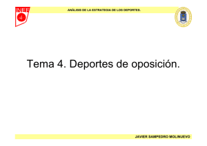 Tema 4. Deportes de oposición.