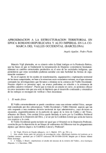 Aproximación a la estructuración territorial en época romano