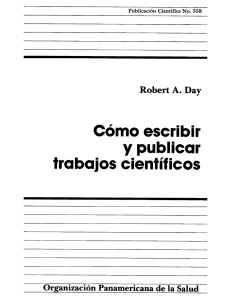 Cómo escribir y publicar trabajos científicos