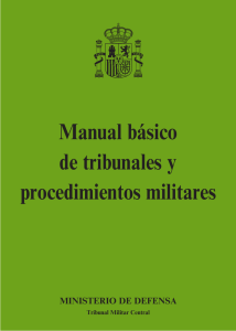 Manual básico de tribunales y procedimientos militares PDF