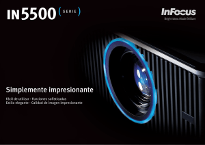 InFocus IN5500 Series Datasheet (Spanish)