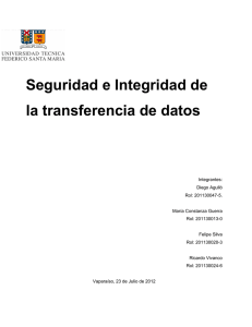 Seguridad e Integridad de la transferencia de datos