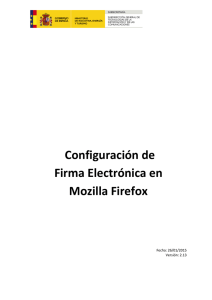 Configuración de Firma Electrónica en Mozilla Firefox