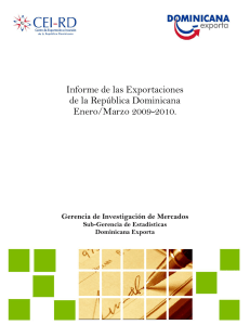 Informe de las Exportaciones de la República Dominicana - CEI-RD
