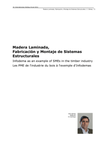 Madera Laminada, Fabricación y Montaje de Sistemas Estructurales
