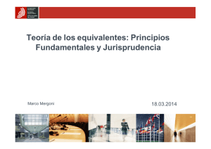 Teoría de los equivalentes: principios fundamentales y jurisprudencia