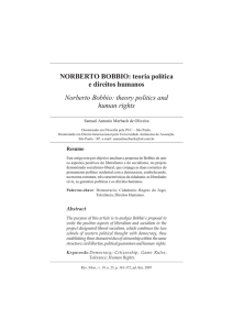 teoria política e direitos humanos Norberto Bobbio