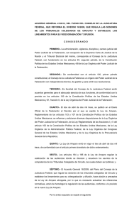 acuerdo general 41/2013, del pleno del consejo de la judicatura