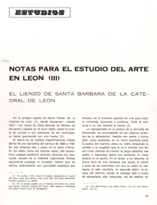 notas para el estudio del arte en león (iii)