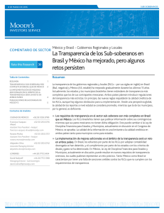 La Transparencia de los Sub-soberanos en Brasil y