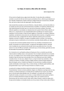 El control de la inflación en el contexto Euro