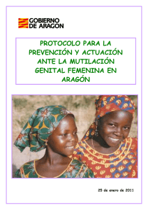 Protocolo para la Prevención y Actuación ante la Mutilación Genital