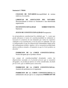 Sentencia C-758/04 COLEGIO DE NOTARIOS