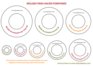 moldes pompones