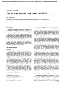 Función de los músculos respiratorios en la EPOC