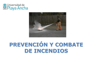 Prevención y combate de incendios