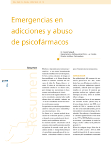 Emergencias en adicciones y abuso de psicofármacos