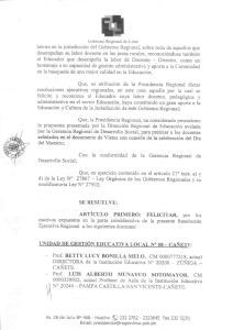 desempeñan su labor docente en las áreas rurales, reconociéndose