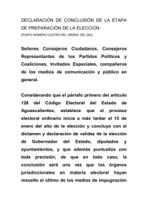 Señores consejeros ciudadanos, consejeros representantes de los