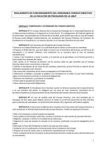 reglamento de funcionamiento del honorable consejo directivo de la