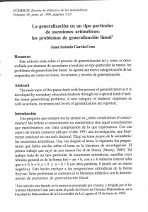 los problemas de generalización lineal