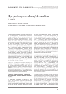 Hiperplasia suprarrenal congénita no clásica o tardía