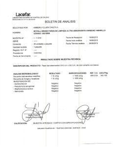 LABORATORIO EXTERNO DE CONTROL DE CALIDAD