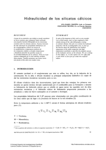 Hidraulicidad de los silicatos calcicos