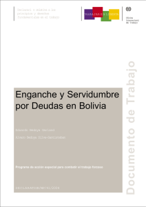 Enganche y Servidumbre por Deudas en Bolivia