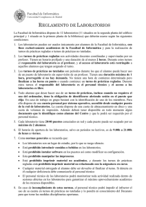 reglamento de laboratorios - Universidad Complutense de Madrid
