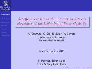 Geoeffectivity and the interaction between structures at the