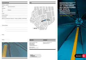 16º concurso de cantautores de horta guinardó