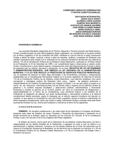 Ley que regula la prestación de Servicios Públicos Municipales