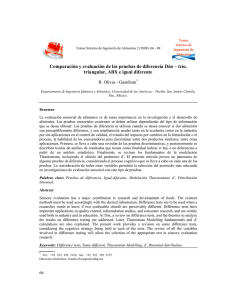Comparación y evaluación de las pruebas de diferencia