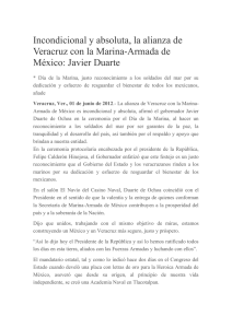 Incondicional y absoluta, la alianza de Veracruz con la Marina