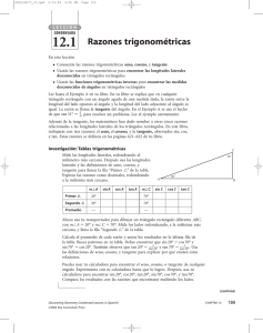 12.1 Razones trigonométricas
