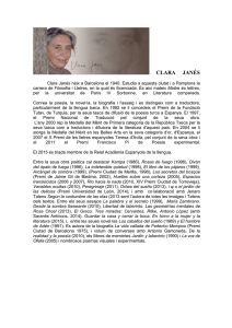 Biografia Clara Janés - `Ajuntament d`Eivissa