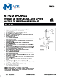 fill valve anti-siphdn robinet de remplissage, anti-siphdn