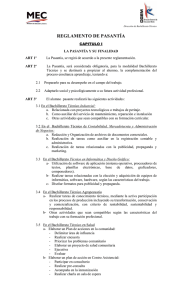 Reglamento de Pasantía - Ministerio de Educación y Cultura
