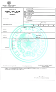 Renovación de Marcas - Ministerio de Industria y Comercio