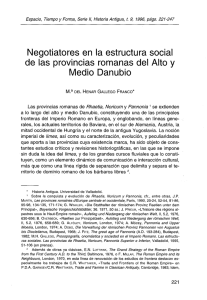 Negotiatores en la estructura social de las provincias romanas