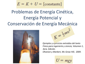 Problemas de Energía Cinética, Energía Potencial y Conservación