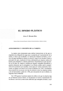 EL DINERO PLÁSTICO