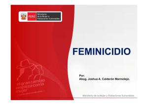 feminicidio - Ministerio Público